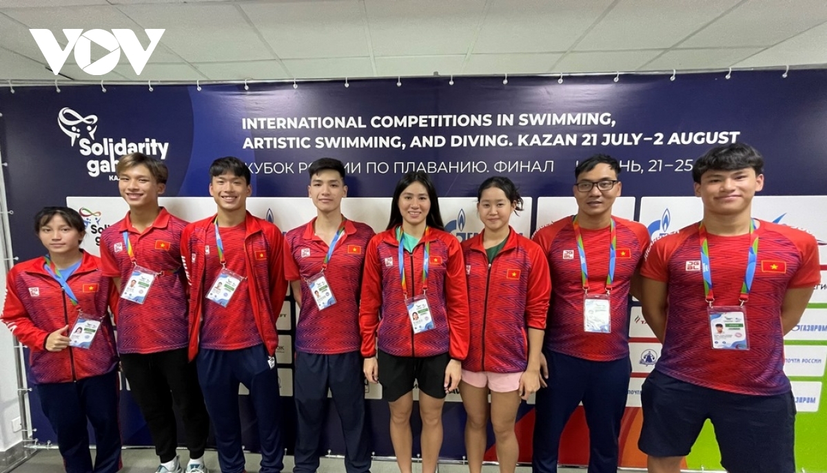 Vietnamese athletes compete at Russian multi-aquatic friendship games