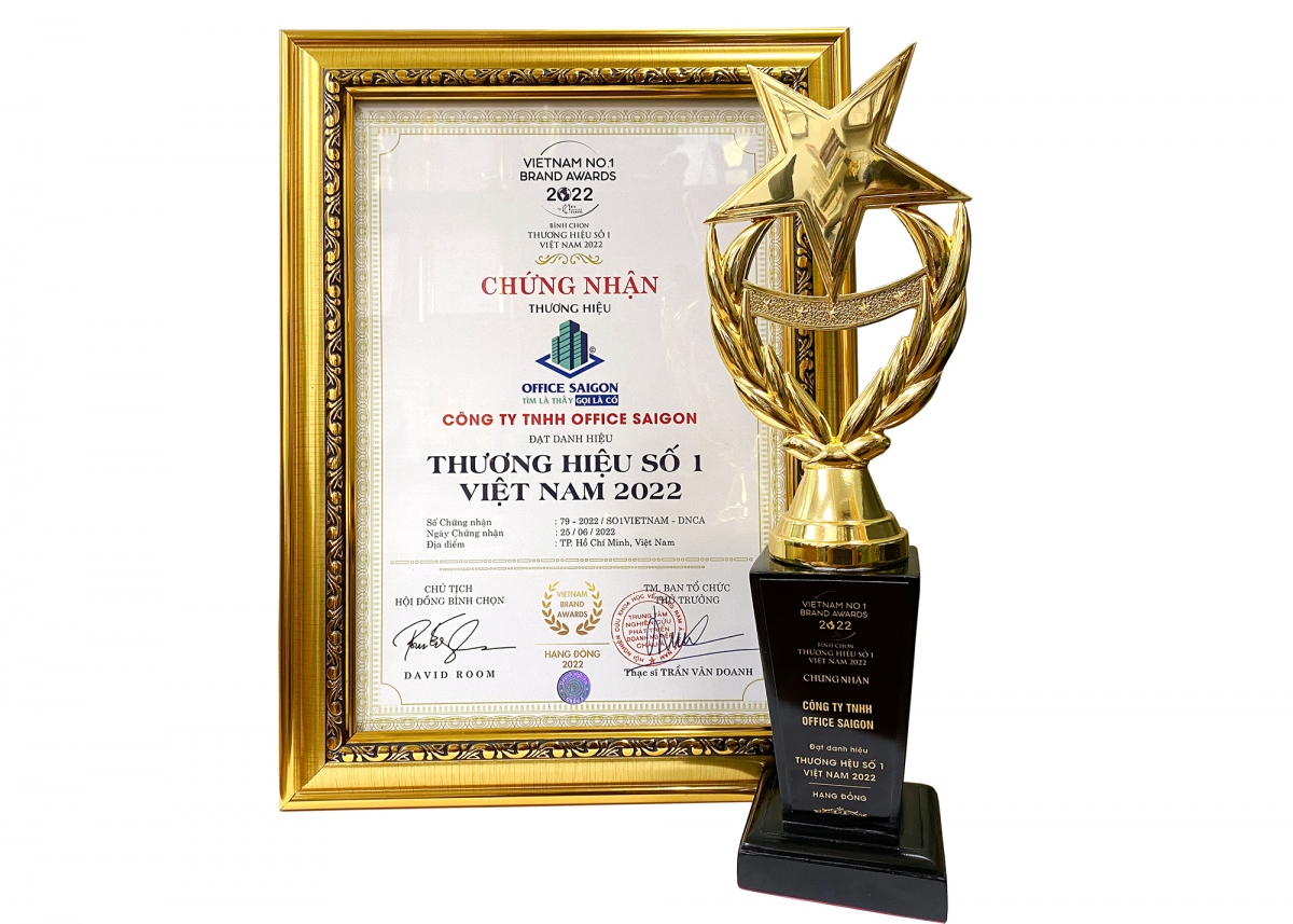 office saigon nhận giải thưởng thương hiệu số 1 việt nam 2022 hình ảnh 3 office saigon nhan giai thuong thuong hieu so 1 viet nam 2022 hinh anh 3