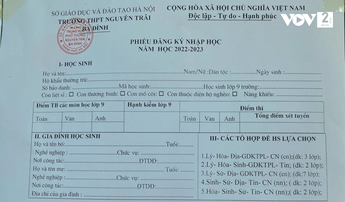 phu huynh ha noi hoang mang voi to hop mon lua chon lop 10 thpt hinh anh 1