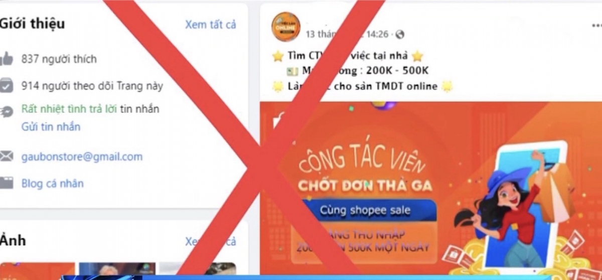 Người dân cảnh giác trước chiêu lừa tuyển cộng tác viên xử lý đơn ...