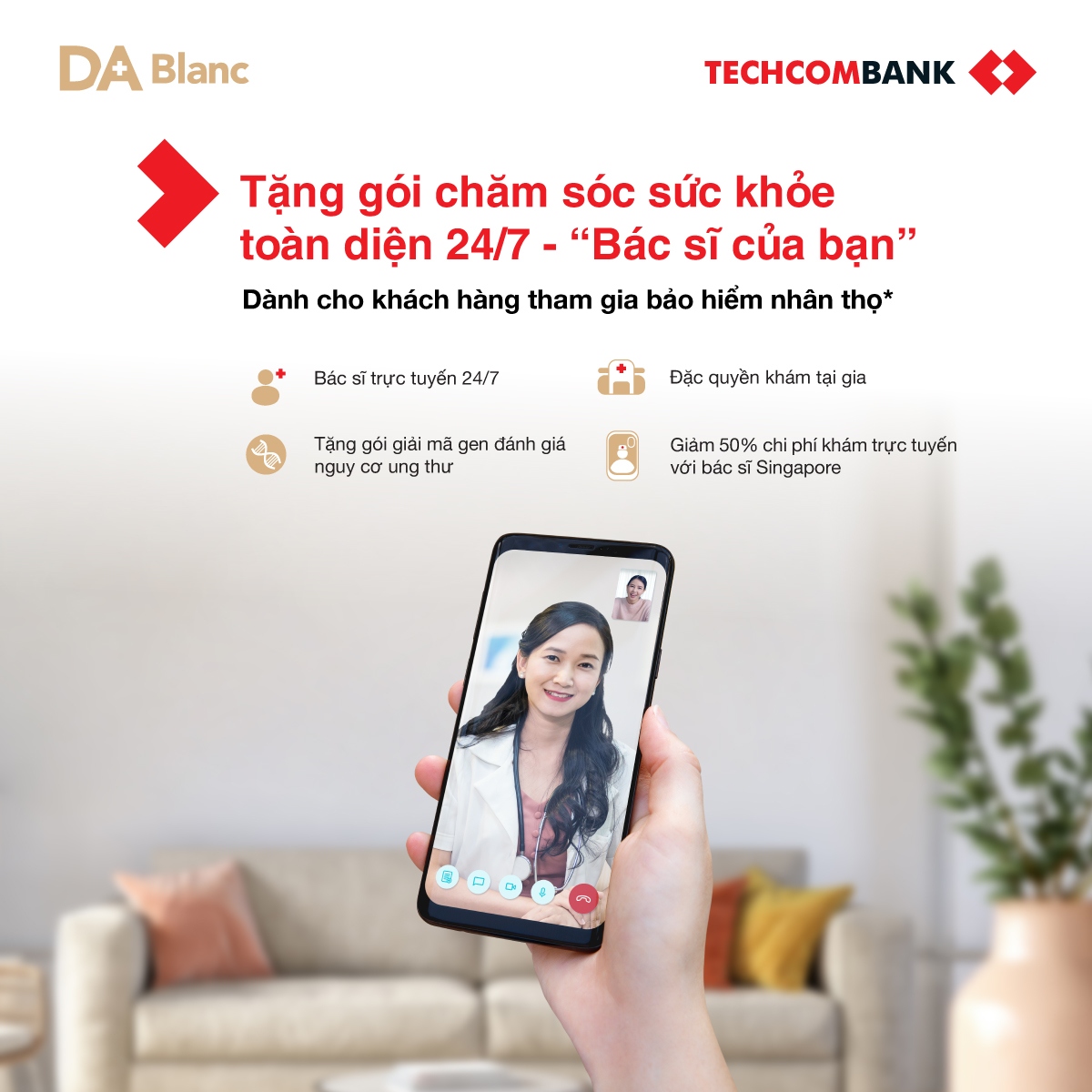 techcombank hop tac voi doctor anywhere cung cap goi dich vu bac si cua ban hinh anh 1