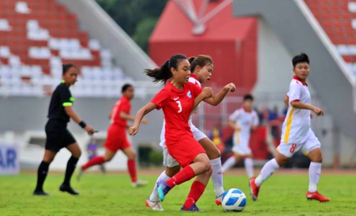 vietnam trounce singapore 9-0 in opener of aff u18 women s championship picture 1