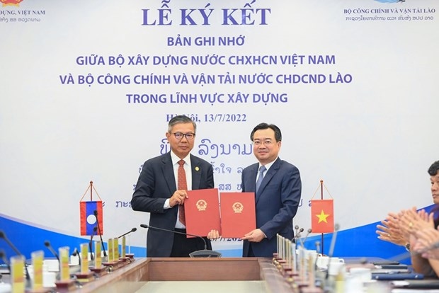 vietnam, laos enhance collaboration in construction picture 1
