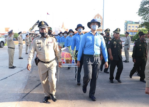 re-burial service held for soldier remains repatriated from cambodia picture 1