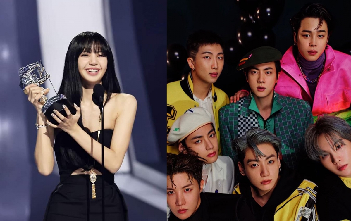 Lisa (BLACKPINK) làm nên lịch sử, BTS thắng 4 năm liên tiếp tại VMAs 2022