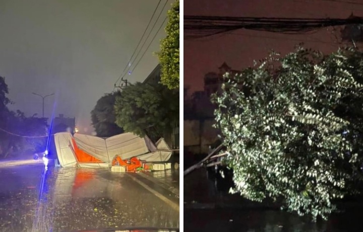 storm ma-on floods streets after making landfall in northern vietnam picture 6