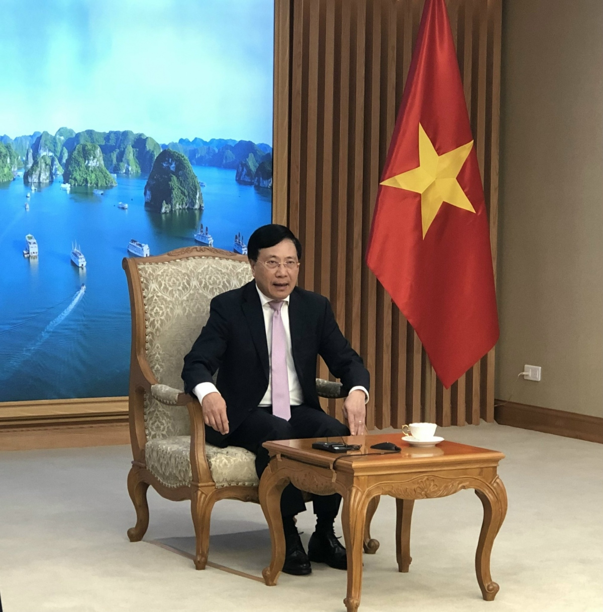 phó thủ tướng phạm bình minh tiếp xã giao trưởng các Đoàn dự hội nghị accsm 21 hình ảnh 1 pho thu tuong pham binh minh tiep xa giao truong cac Doan du hoi nghi accsm 21 hinh anh 1