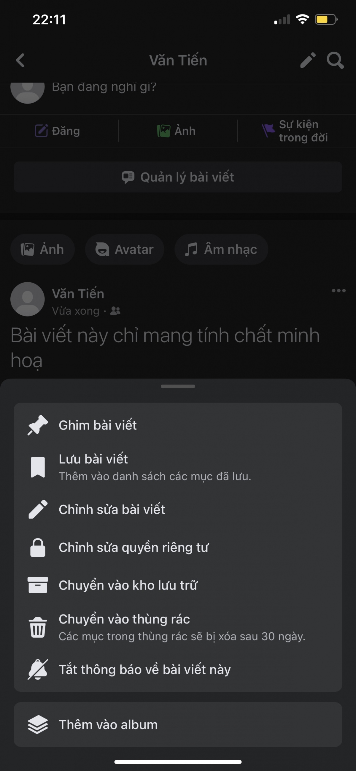 cach chinh sua, xoa va khoi phuc mot bai dang tren facebook hinh anh 4