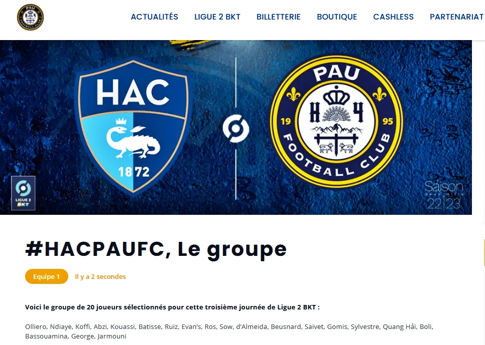 pau fc chot danh sach dau le havre quang hai rong cua da chinh hinh anh 1