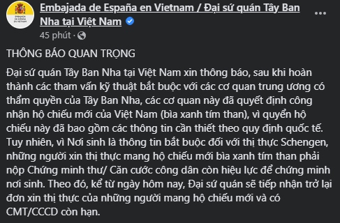 tin vui cho tour du lich chau Au tay ban nha cong nhan ho chieu moi cua viet nam hinh anh 1