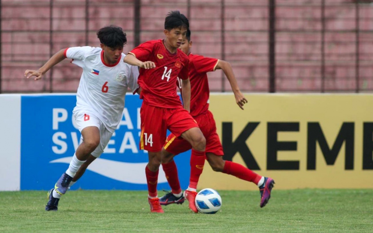 thang dam u16 philippines, u16 viet nam sang cua vao ban ket u16 Dong nam A hinh anh 1