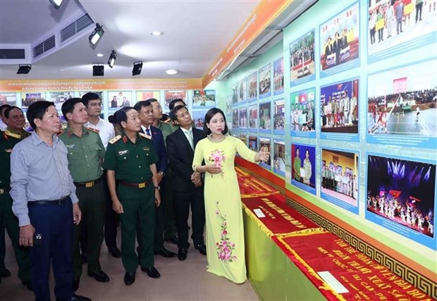 exhibition on vietnam, cambodia, laos public security cooperation underway picture 1 exhibition on vietnam, cambodia, laos public security cooperation underway picture 1