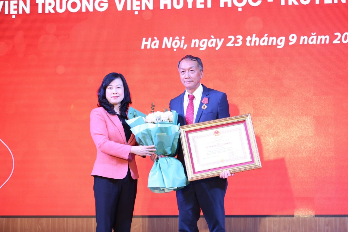 pgs.ts nguyen ha thanh giu chuc vien truong vien huyet hoc truyen mau tU hinh anh 1