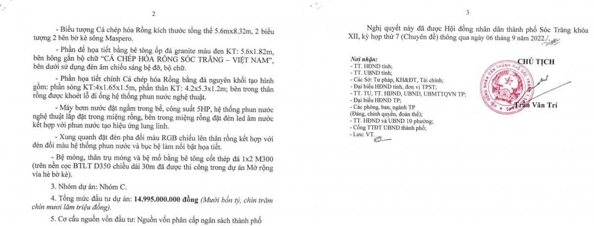 tp soc trang du kien chi gan 15 ty dong lam cap tuong ca chep hoa rong hinh anh 1