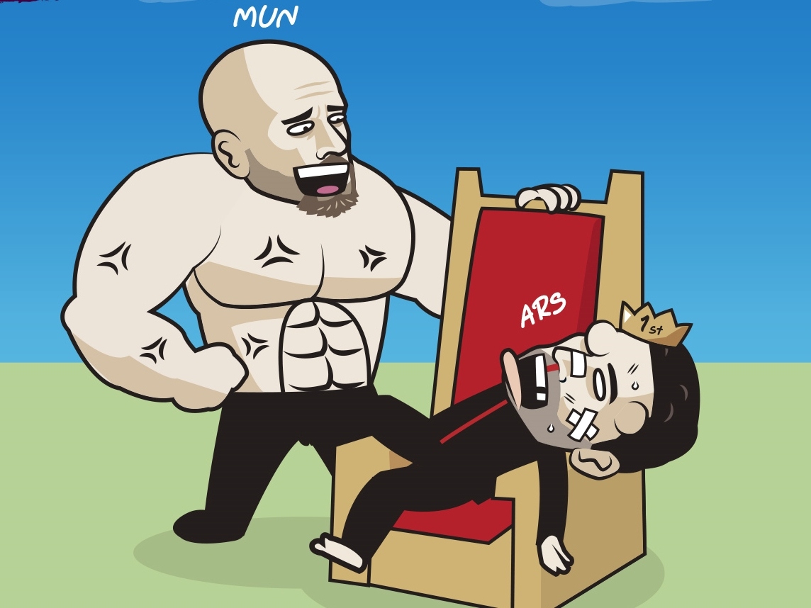 Biếm họa 24h: HLV Erik Ten Hag “bắt nạt” Mikel Arteta - Ảnh 3.