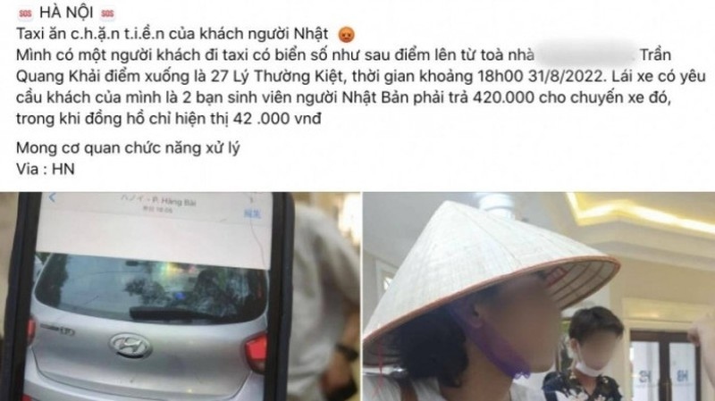thu 420.000 dong cuoc taxi 42.000 dong nen cam hanh nghe tai xe chat chem hinh anh 1