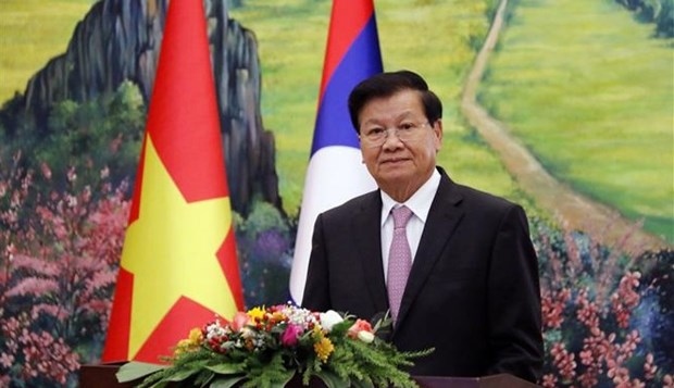 lao leader calls on lao, vietnamese people to nurture special relationship picture 1