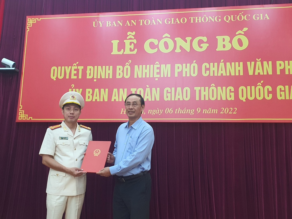 Cục phó Cục CSGT sang làm Phó chánh Văn phòng Uỷ ban ATGT Quốc gia