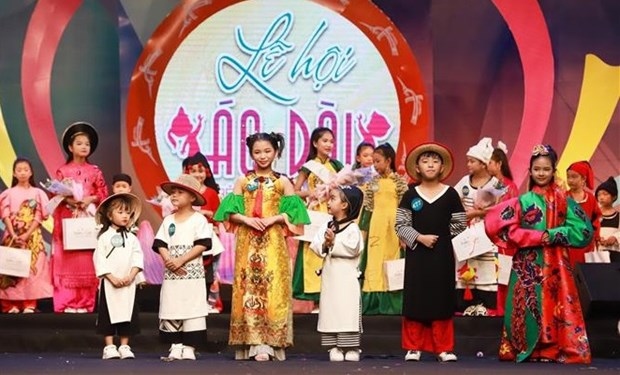 first vietnamese children s ao dai festival held in phu tho picture 1