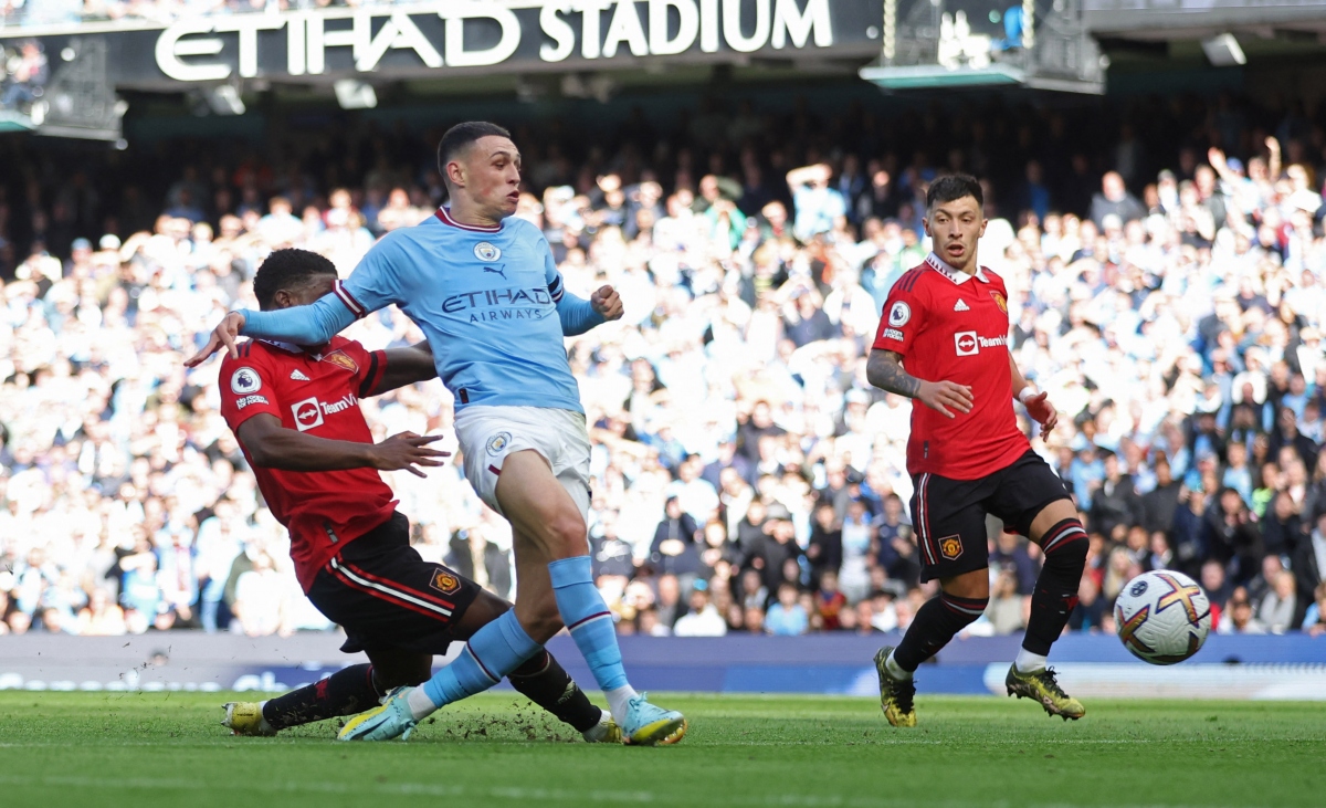 haaland, foden thi nhau lap hat-trick, man city thang de 6-3 truoc mu hinh anh 15