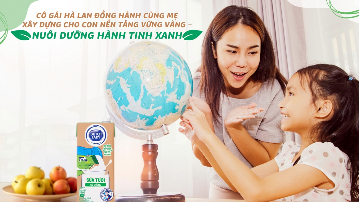 Cô Gái Hà Lan tiên phong giới thiệu hộp sữa giấy nâu bảo vệ môi trường