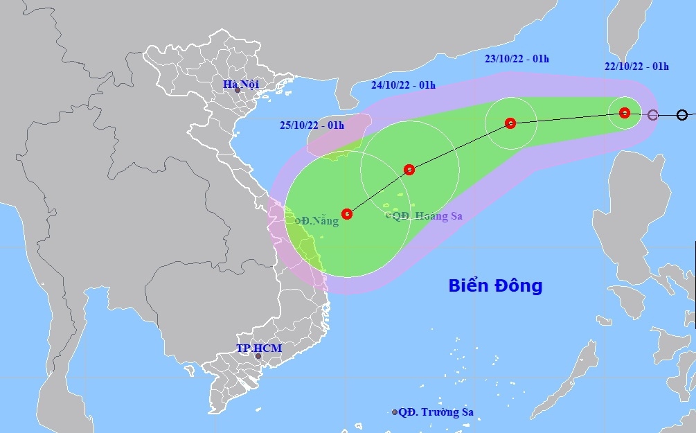 Áp thấp nhiệt đới mạnh dần lên đã đi vào Biển Đông, biển động mạnh