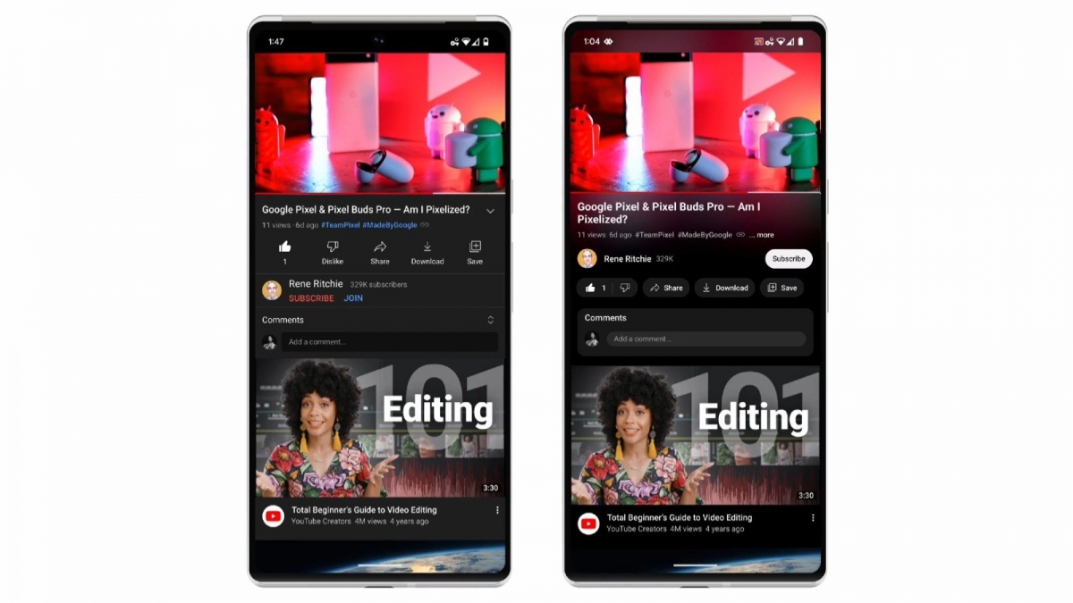 YouTube, nâng cấp, tính năng mới, giao diện - YouTube vừa áp dụng các tính năng mới và nâng cấp giao diện, đem lại một trải nghiệm người dùng tuyệt vời hơn nữa. Tính năng mới giúp bạn tìm kiếm và tương tác với video dễ dàng hơn, còn giao diện được thiết kế đẹp mắt và tiện lợi.
