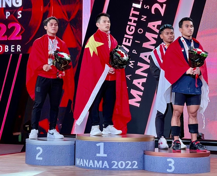 local weightlifters win five golds at asian championships 2022 picture 1