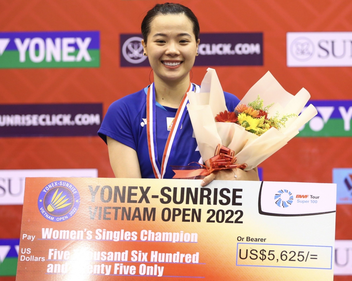 thuy linh beats malaysian player, wins vietnam open 2022 picture 1