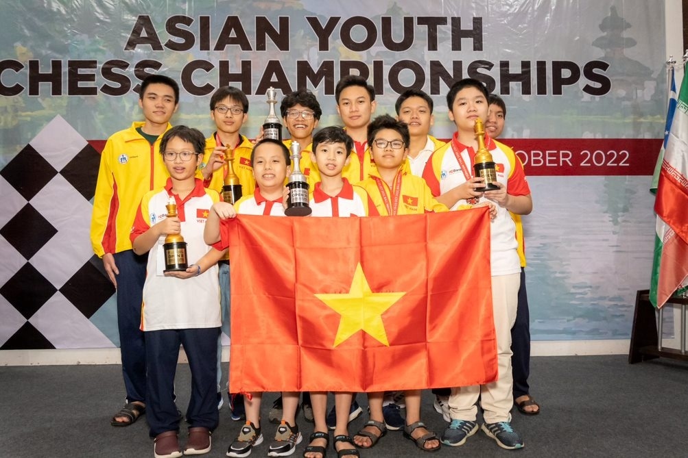 vietnam wins big at asian youth chess championships 2022 picture 1