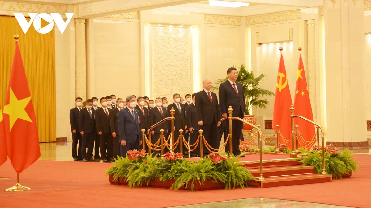 vietnamese party leader warmly welcomed in beijing picture 1