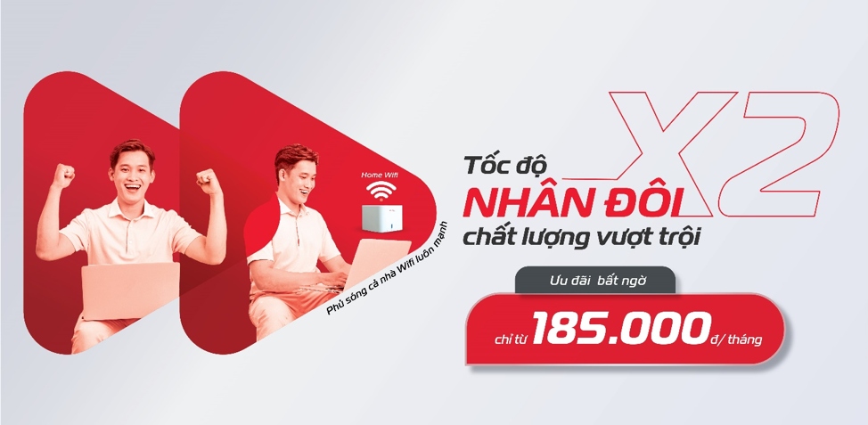 Viettel ra mắt dải gói cước FTTH mới nhân đôi tốc độ