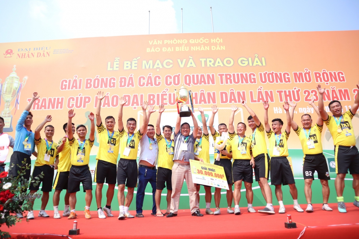 Bế mạc giải bóng đá các cơ quan Trung ương mở rộng lần thứ 23