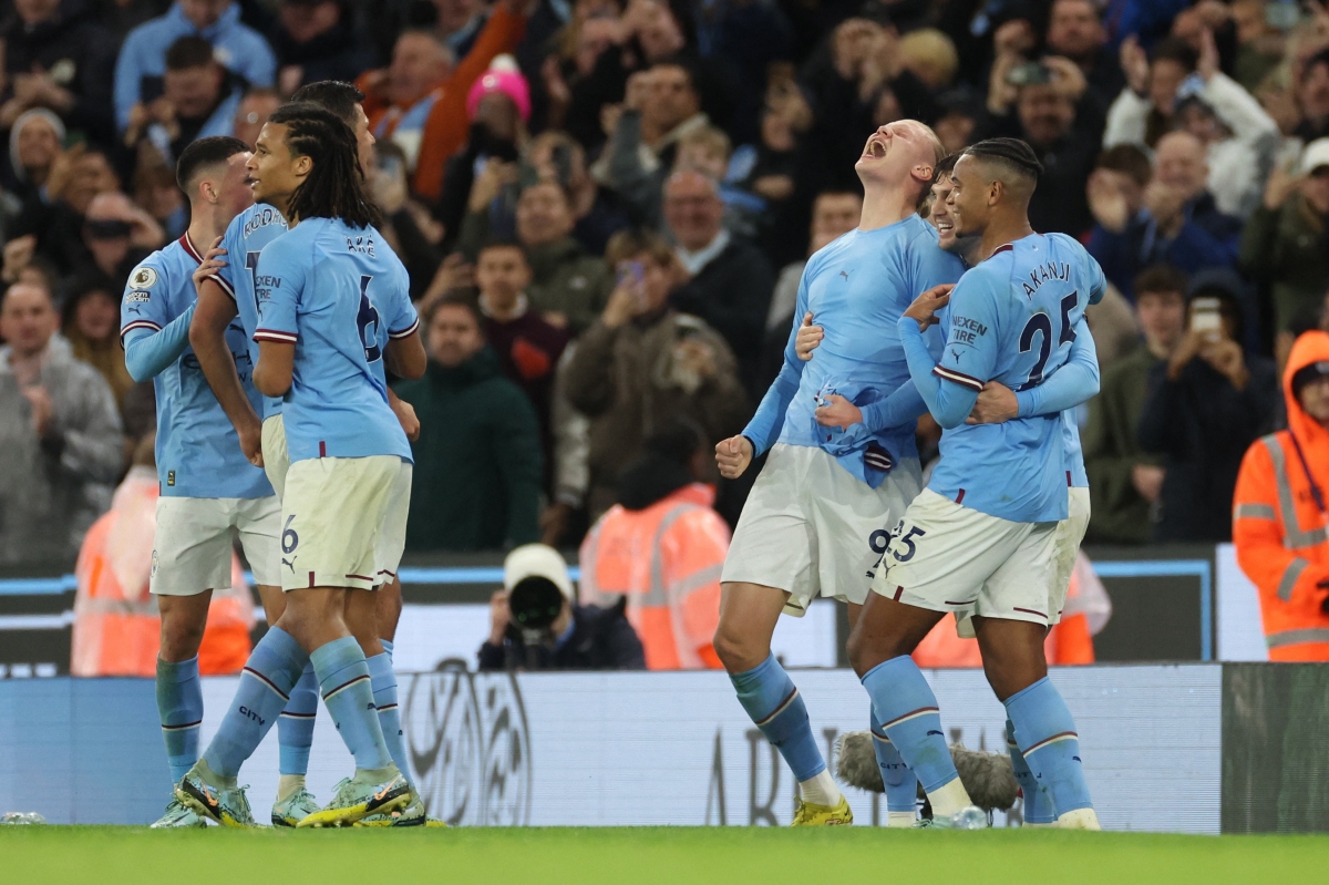 Haaland ghi bàn ở phút bù giờ, 10 người của Man City thắng nghẹt thở Fulham
