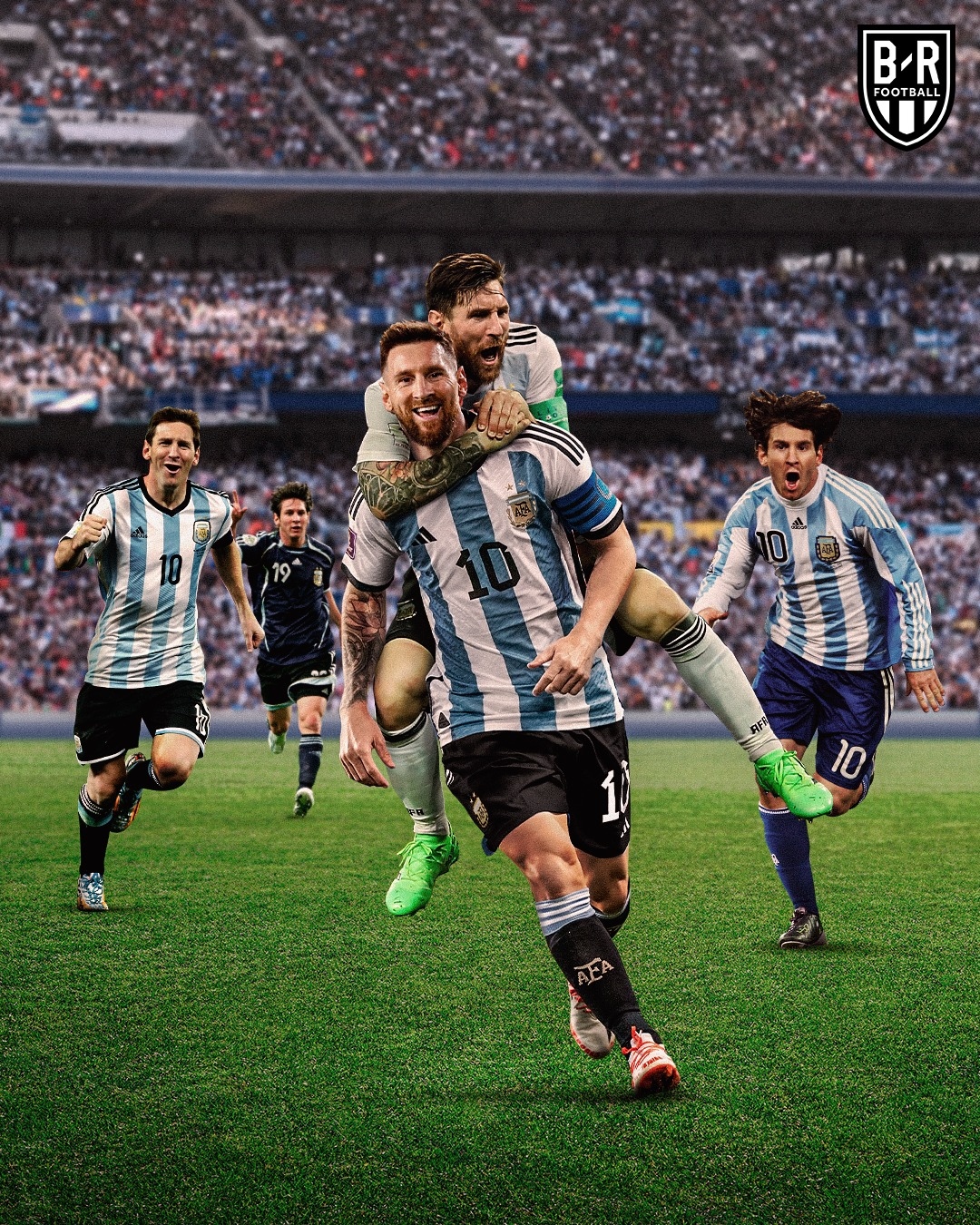 biem hoa 24h lionel messi ganh team argentina hinh anh 2