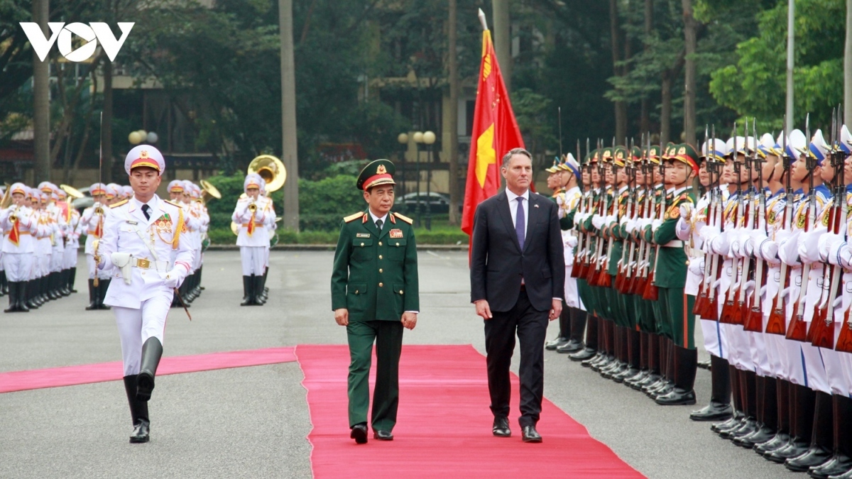 welcome ceremony for australian deputy pm and defense minister picture 3