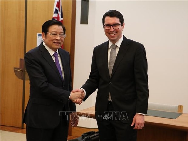 party delegation pays working visit to australia picture 1