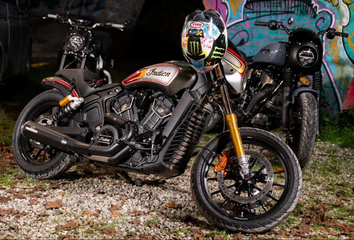 chiem nguong indian scout rogue voi phien ban custom boi hardnine choppers hinh anh 1