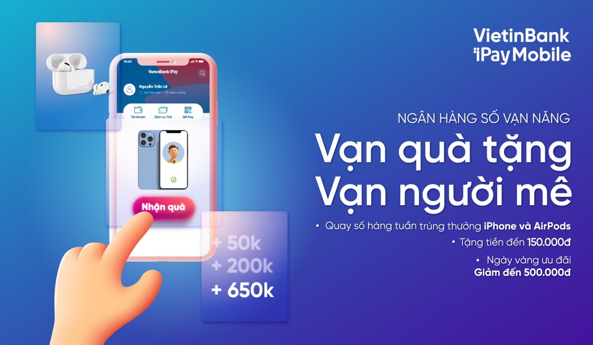 kham pha van tinh nang tren vietinbank ipay mobile, trung iphone 13 promax hinh anh 3