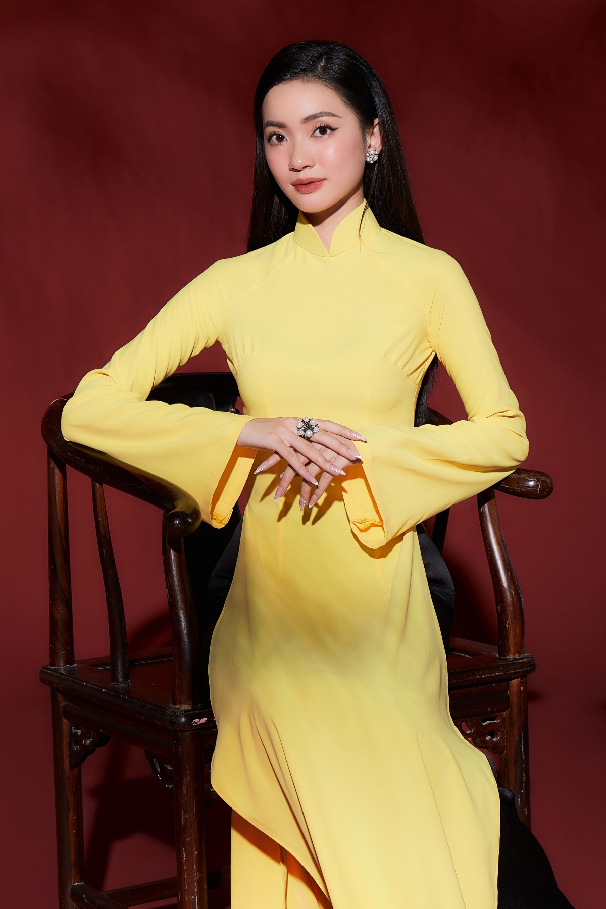 ngam thi sinh hoa hau viet nam 2022 duyen dang trong bo anh ao dai hinh anh 13