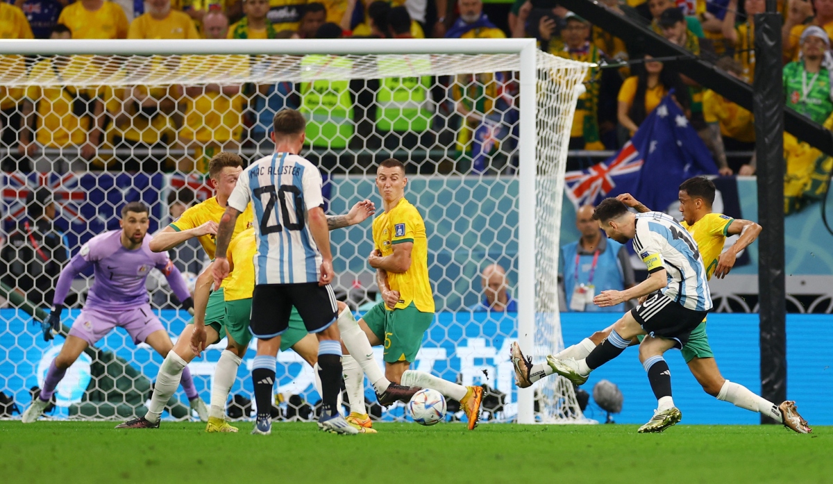 Kết quả bóng đá Argentina 2-1 Australia vòng 1/8 World Cup 2022