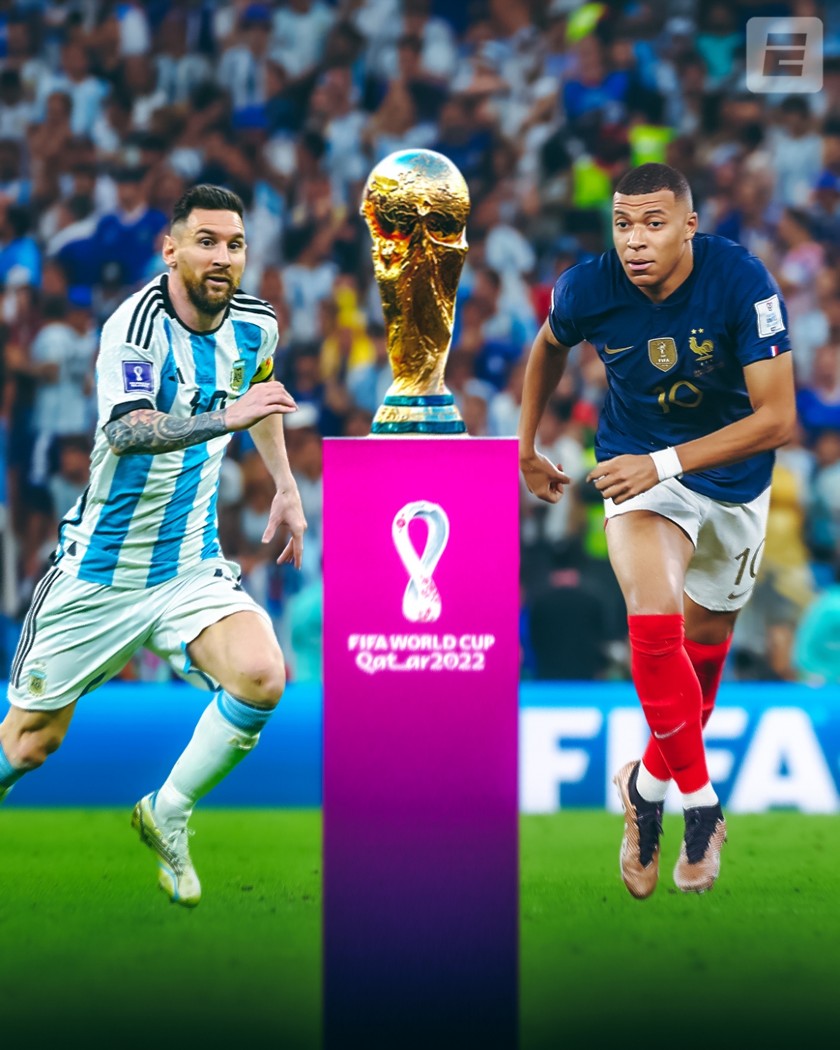 Biếm họa 24h: Messi vs Mbappe hẹn tranh cúp vàng World Cup 2022