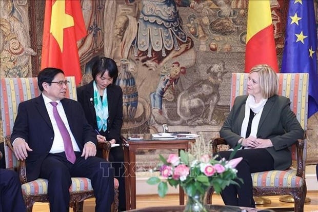 pm meets president of belgian chamber of representatives picture 1