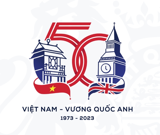 Logo for 50 years of Vietnam – UK diplomacy unveiled