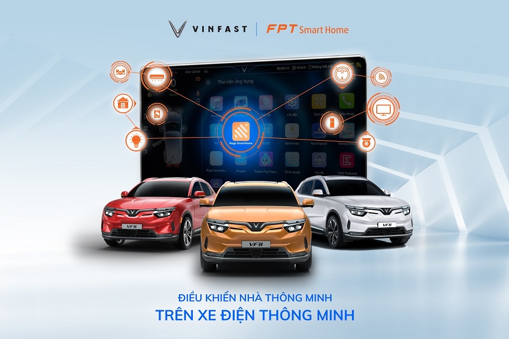 Điều khiển nhà thông minh chỉ bằng câu lệnh “Hey VinFast!” trên VF 8