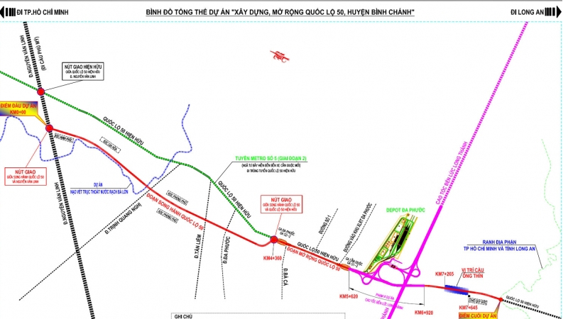 TP.HCM khởi công dự án 1.500 tỷ đồng kết nối với Long An