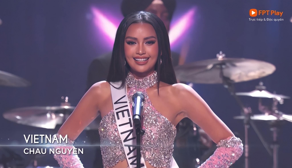 hoa hau ngoc chau gui loi xin loi khan gia sau khi truot top 16 miss universe 2022 hinh anh 2