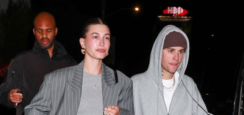 Vợ chồng Justin Bieber - Hailey Baldwin hẹn hò lãng mạn lúc tối muộn