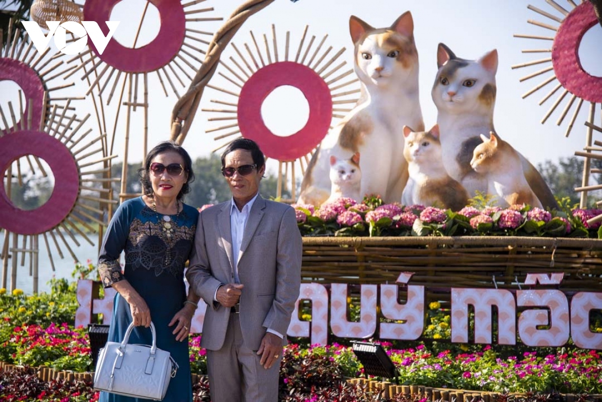 cat-shaped statues in thua thien-hue province celebrate tet festival picture 4