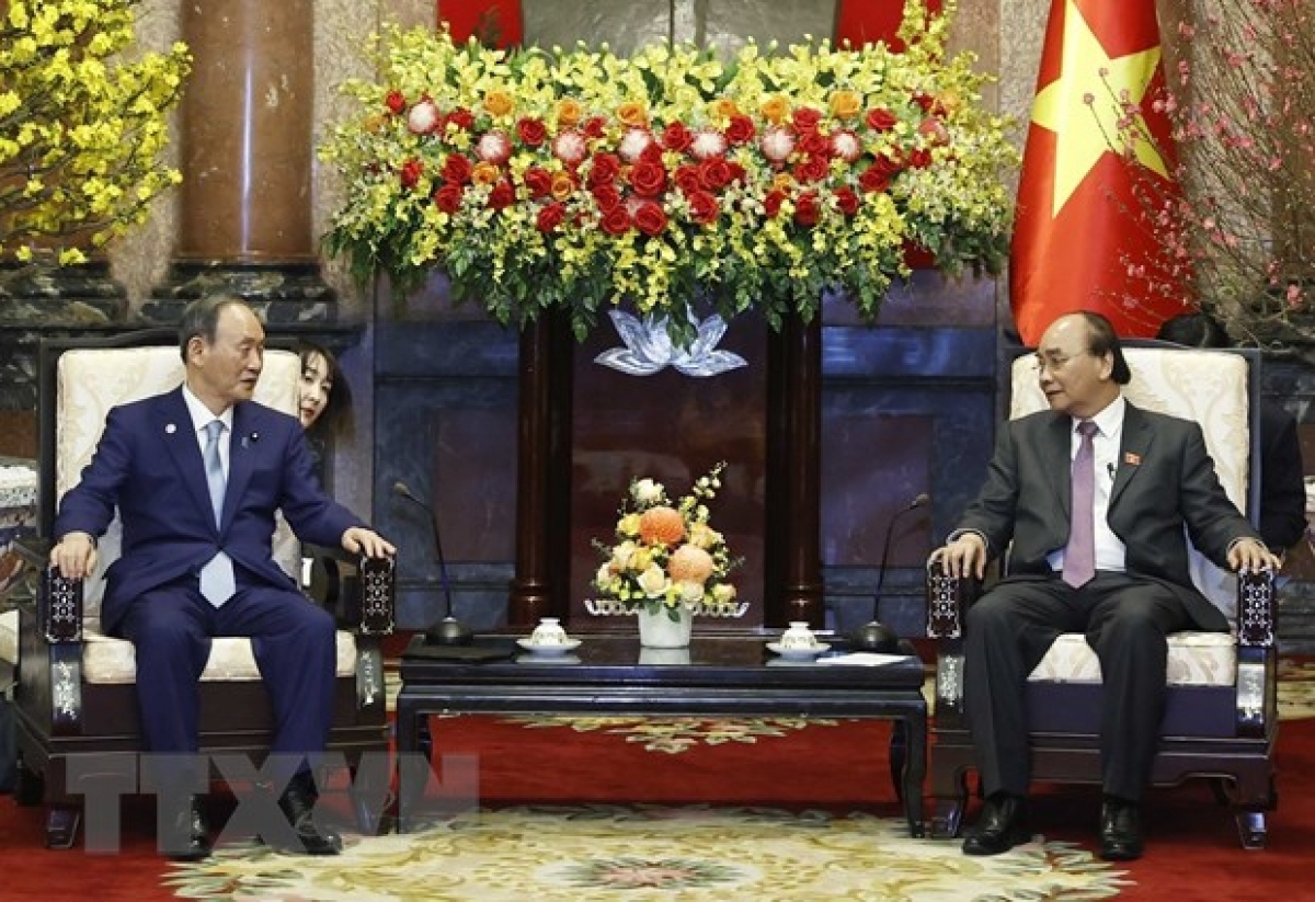 vietnam always treasures all-around ties with japan president phuc picture 1